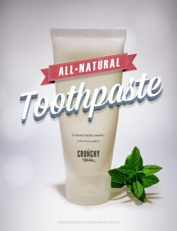 All-Natural Toothpaste Recipe | thecrunchyurbanite.com