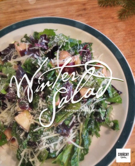 Winter Salad - eating seasonally around the Holidays | thecrunchyurbanite.com
