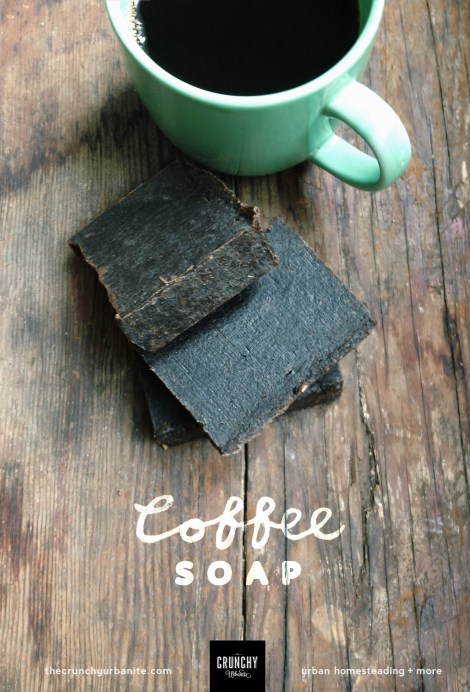 Homemade coffee soap recipe — thecrunchyurbanite.com